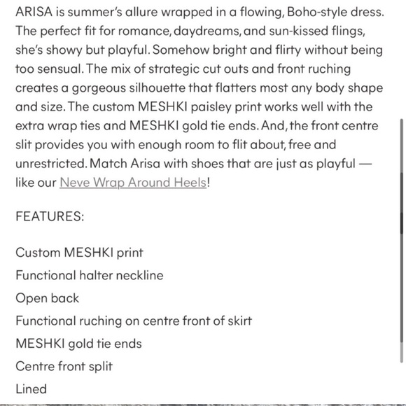 Meshki Arisa Halter Dress S - Picture 5 of 8